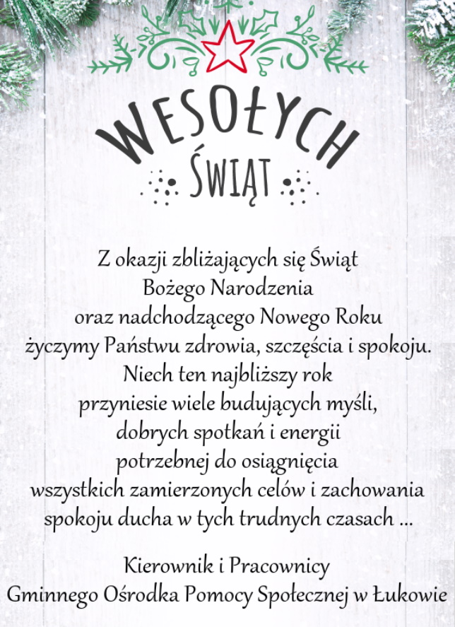 GOPS Łuków - życzenia